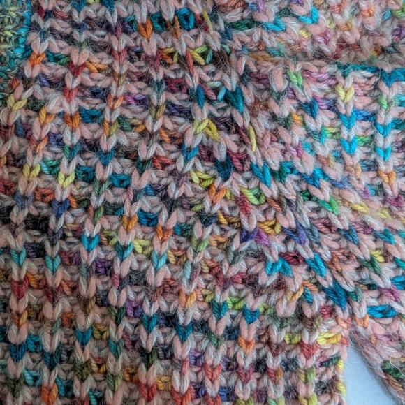 ULLA JOHNSON Fiora Puff Sleeve Cardigan Tropical Marl Knit Sweater XS/S Preowned - Picture 6 of 13